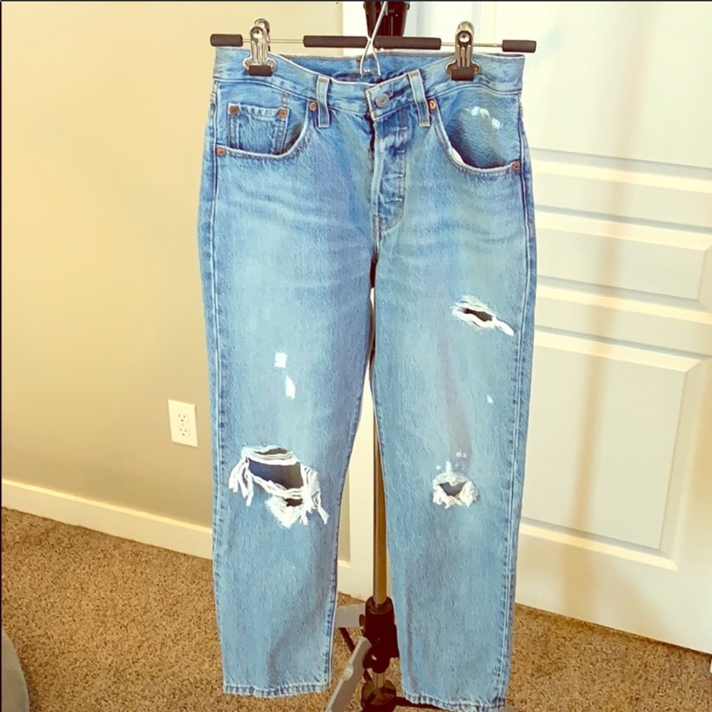 New Levi’s 501 wedgie jeans